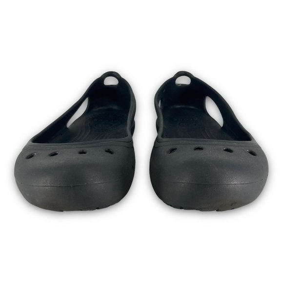 Crocs Kadee Iconic Comfort Ballet Flats Slip On Croslite Black Women 9 - Picture 5 of 10